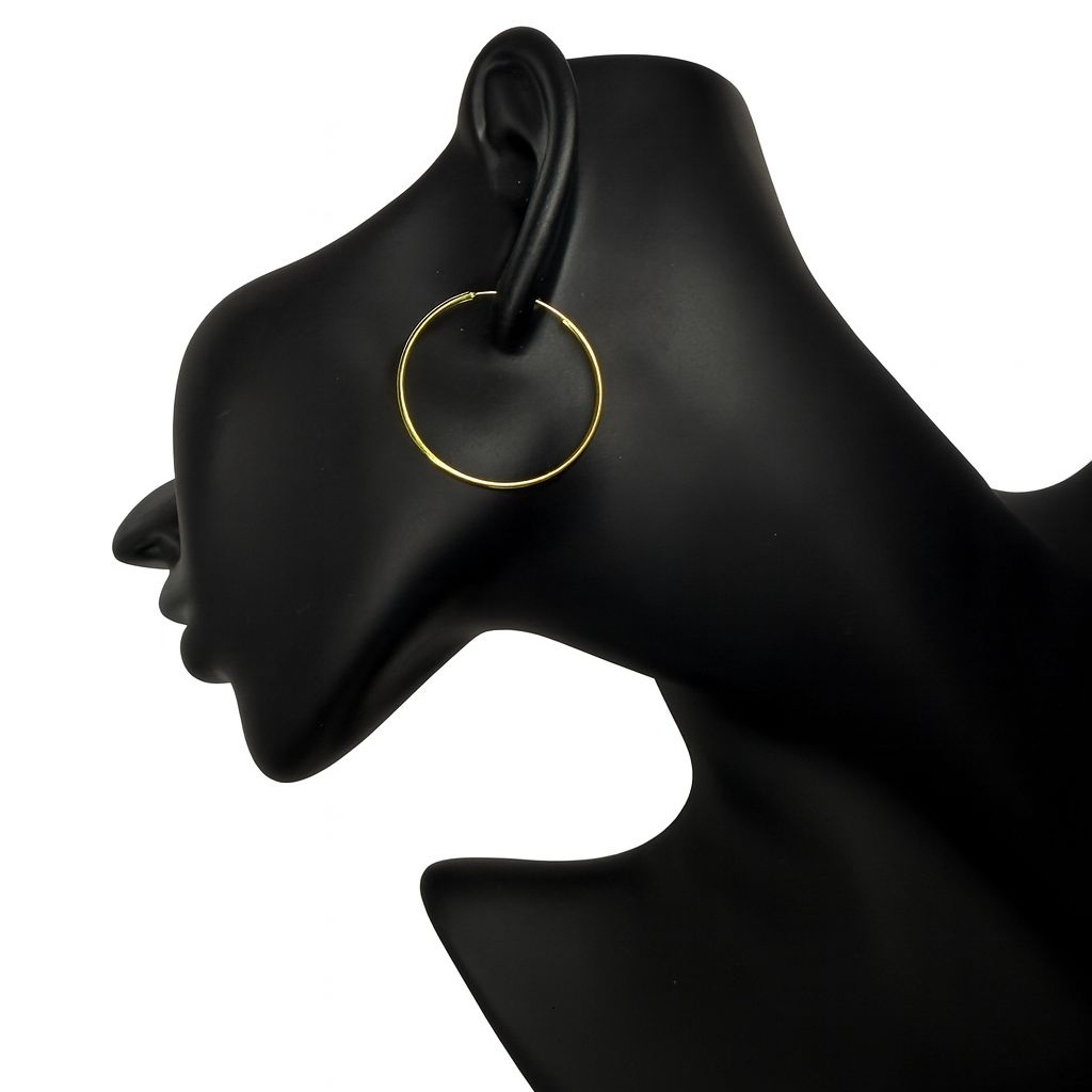 BECHTGOLD ,,Soléa" 14K vergoldete Damen Creolen aus 925er Silber